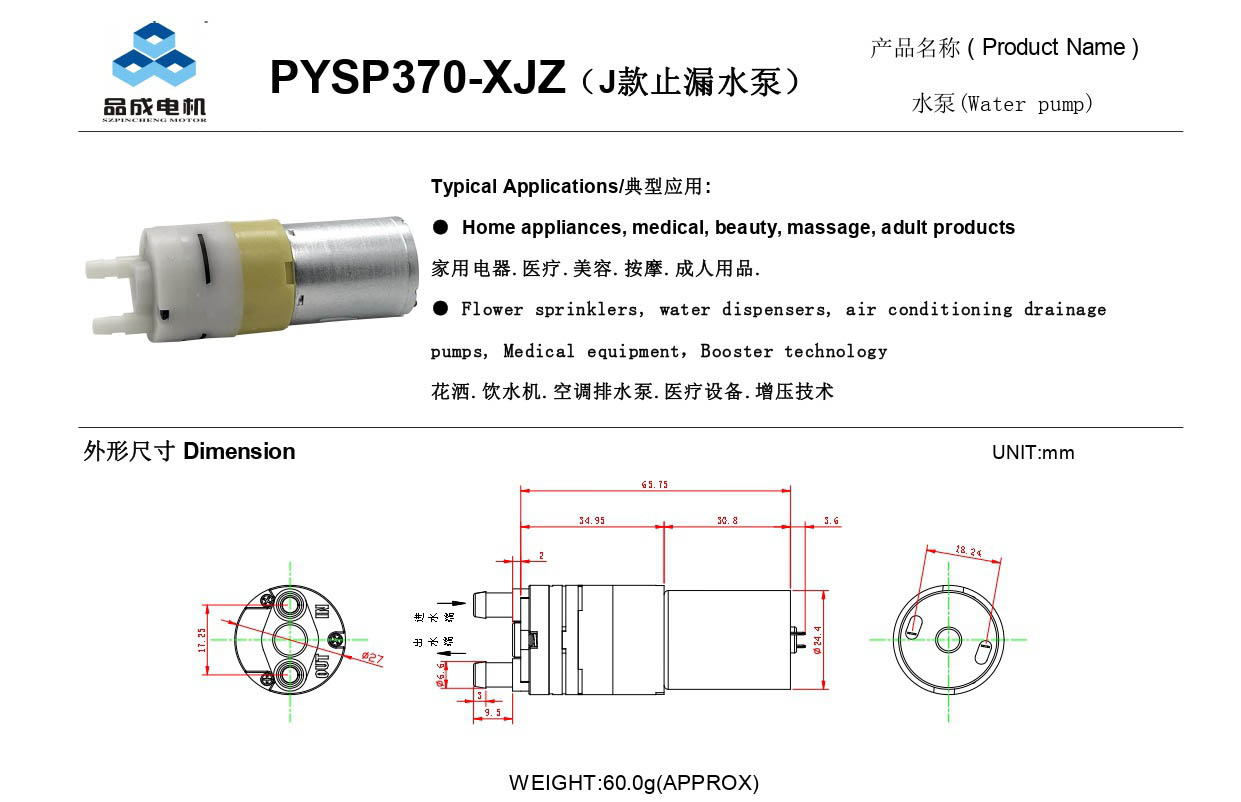 12 volt dc high pressure water pump