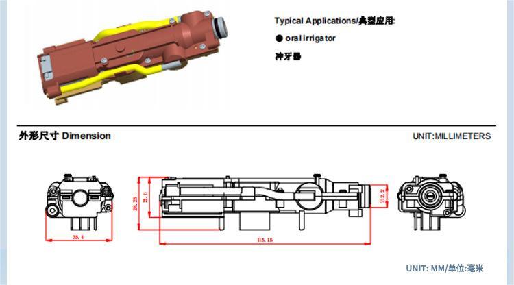 280 Electric Plunger Pump for Water Flossers