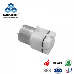 370E is a 12V silent diaphragm micro vacuum pump with compact structure and stable suction, designed for medical nebulizers, vacuum packaging machines, and other low-noise applications requiring continuous airflow.