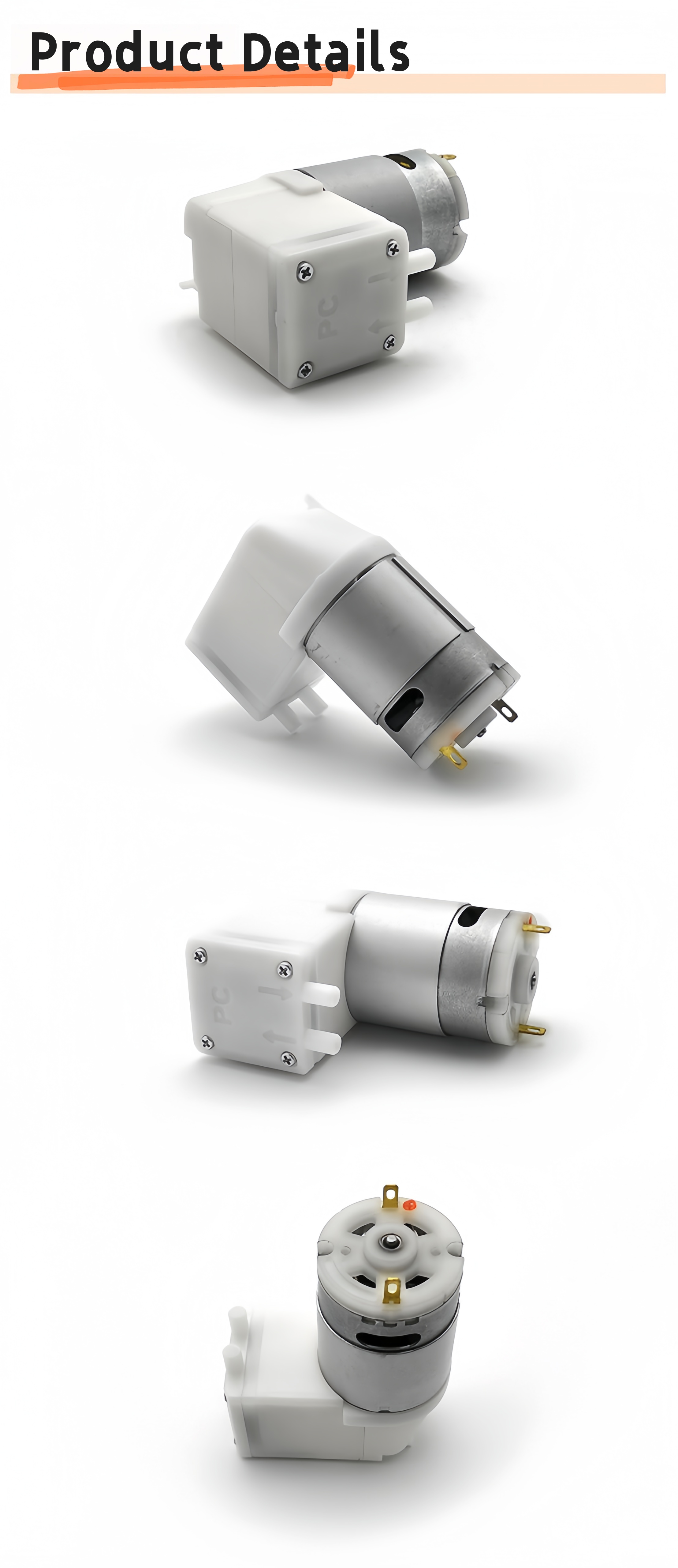 385 Piston Pump Miniature Negative Pressure Vacuum Pump