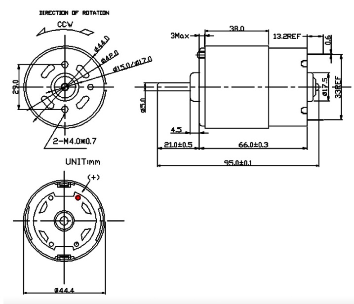 48V mini DC motor