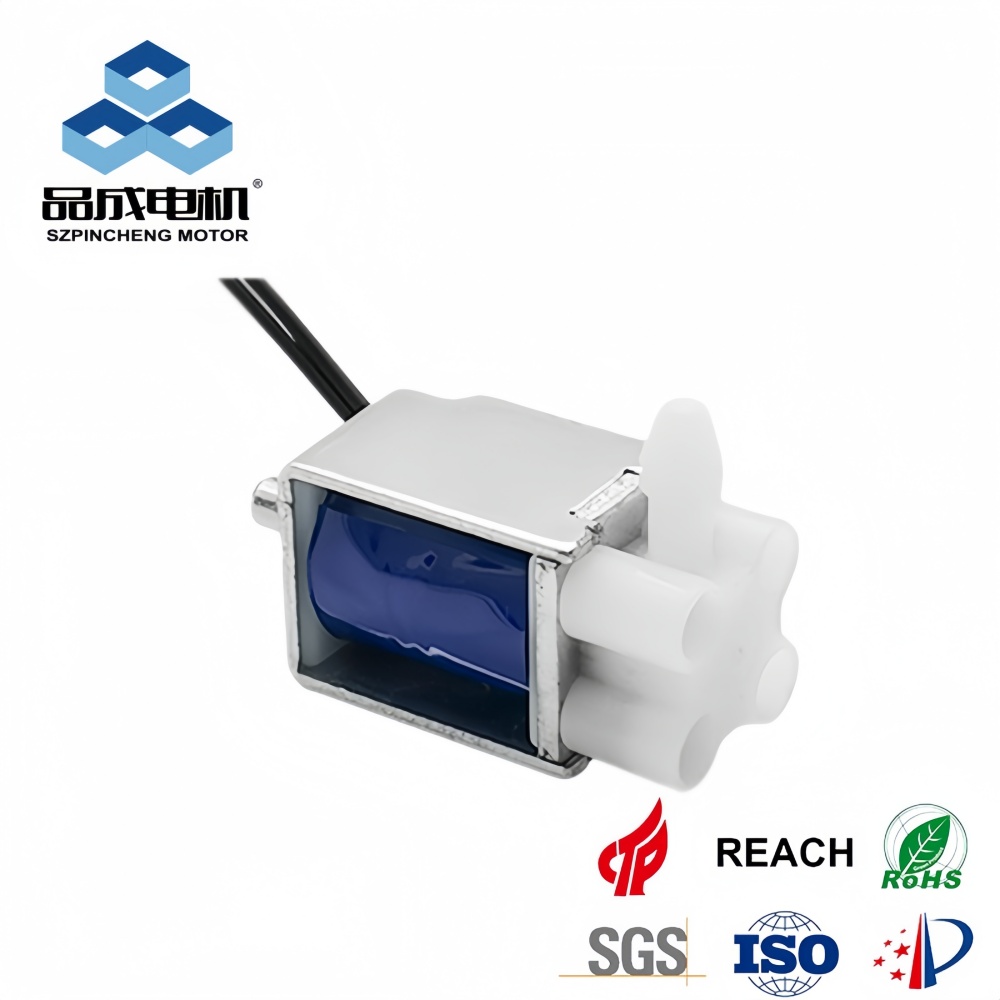 DC 6V micro 3-way solenoid valve for hand rehabilitation trainer, low noise exhaust valve by SZPINCHENG MOTOR.
