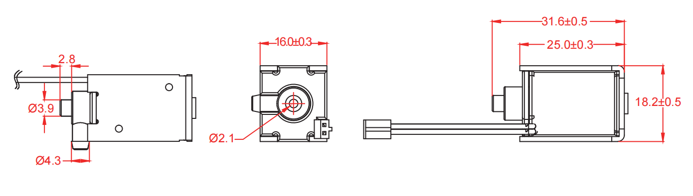 Diameter of micro valve