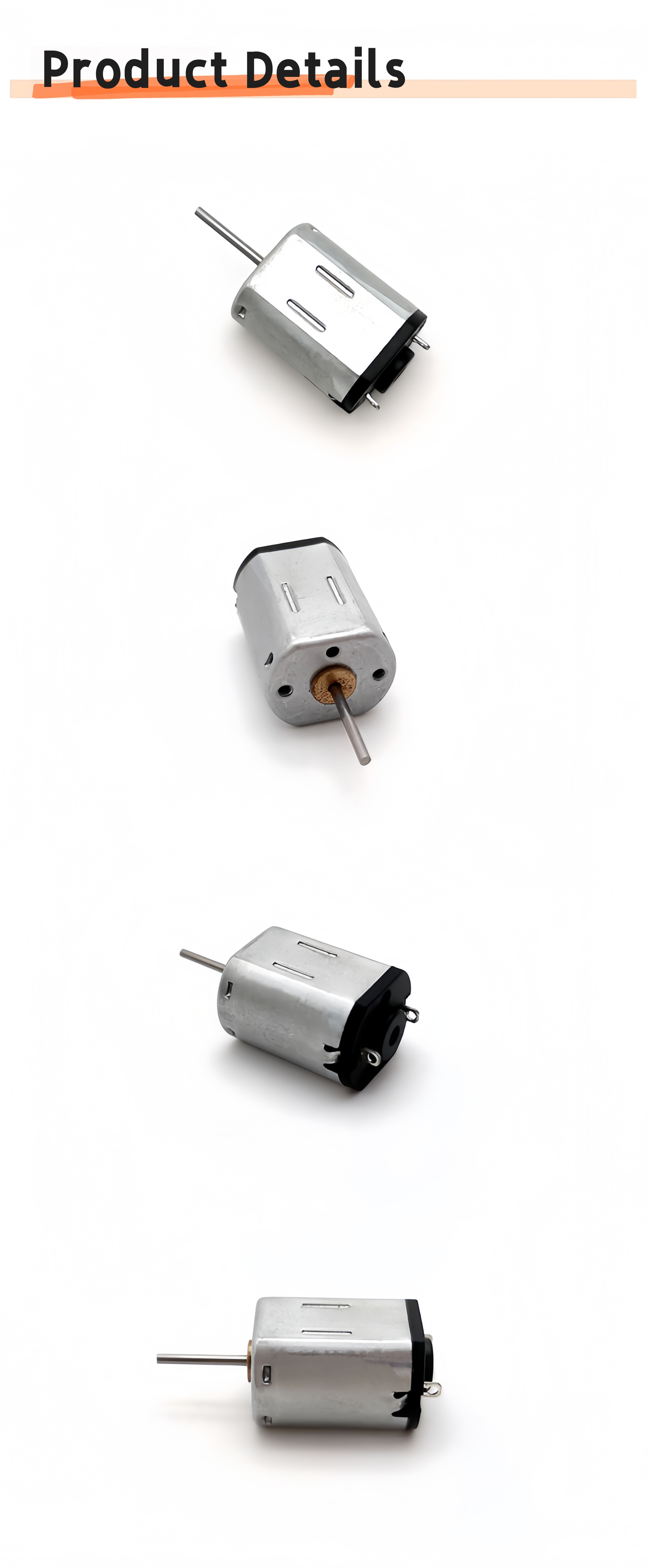 Motor for facial cleanser of beauty equipment