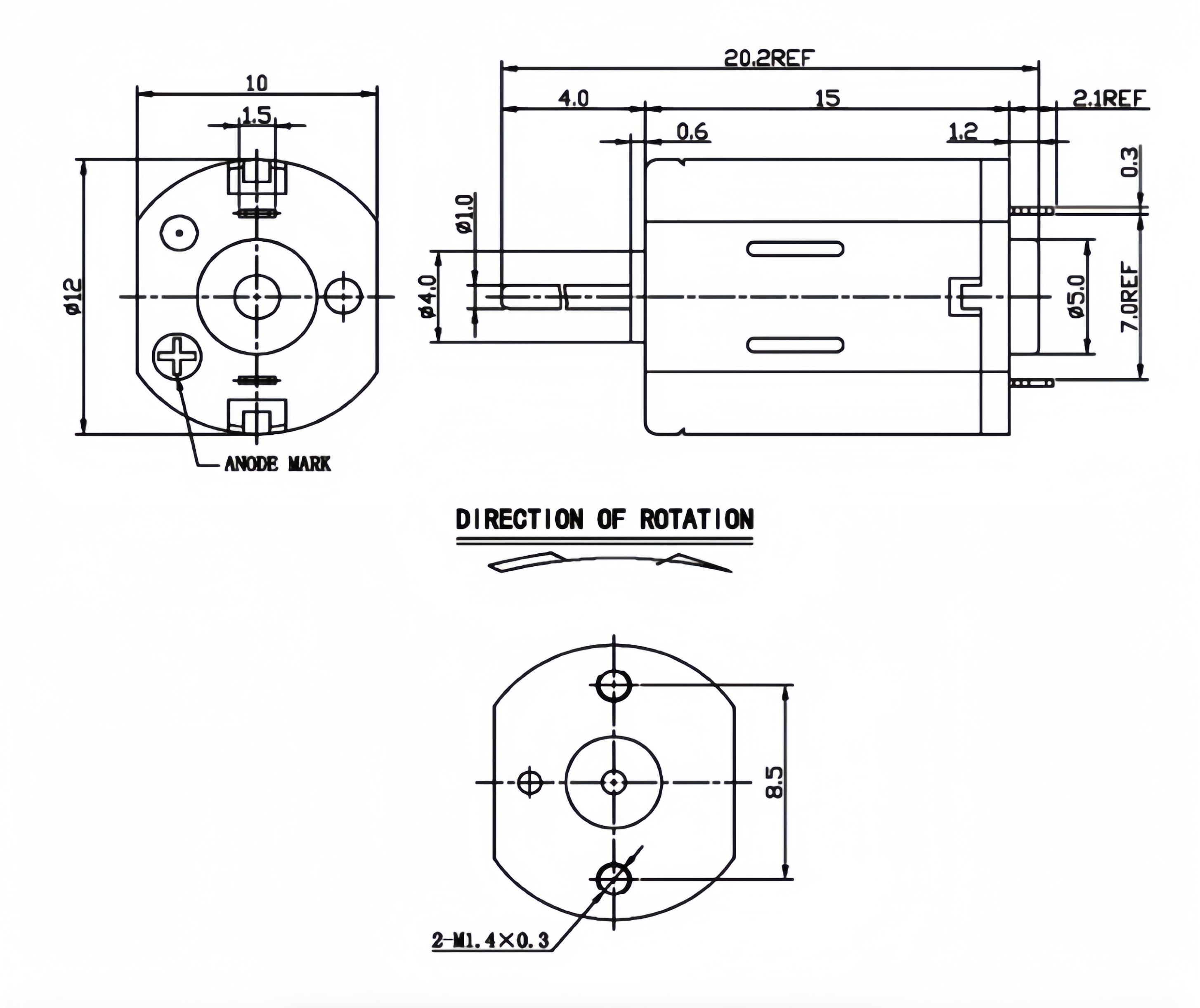 N20 mini dc motor