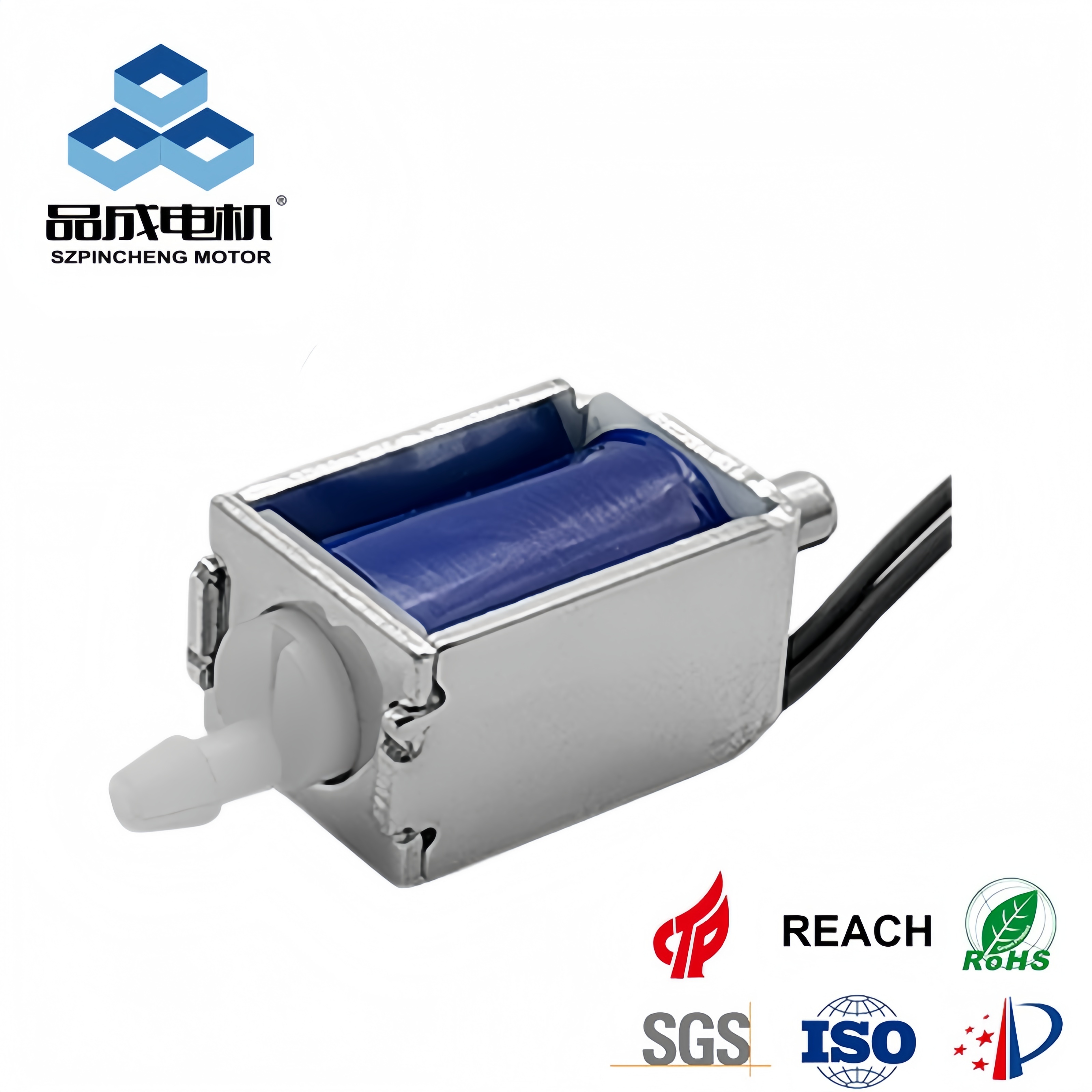 Ultra-small 9g micro solenoid valve size comparison with coin