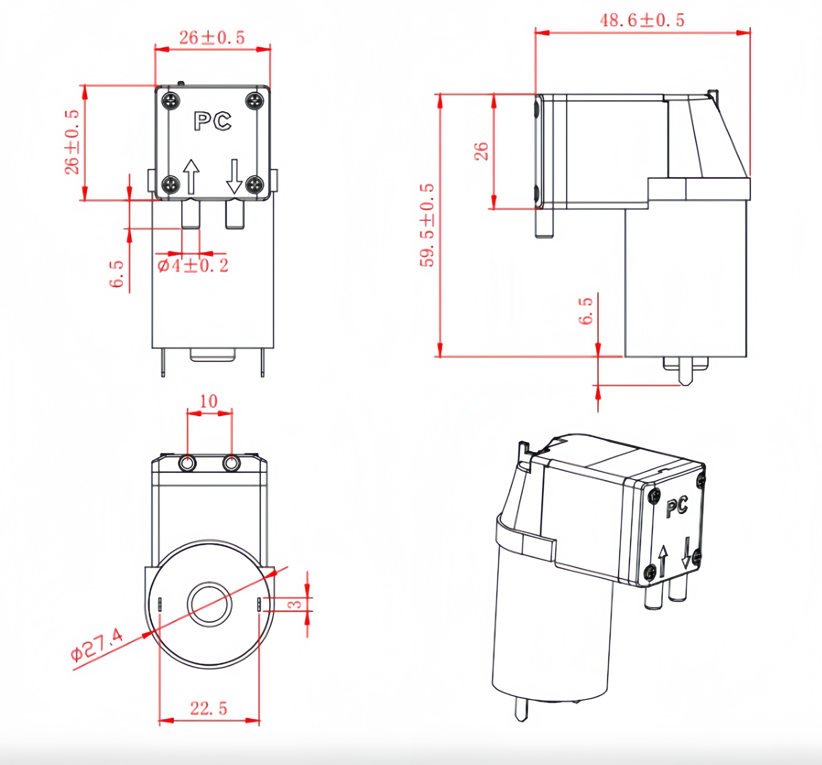 micro vacuum pump 385